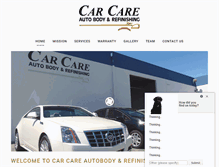 Tablet Screenshot of carcareautobody.com